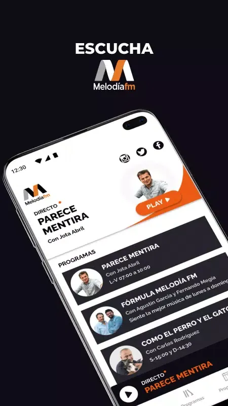 Melodía FM Radio Screenshots