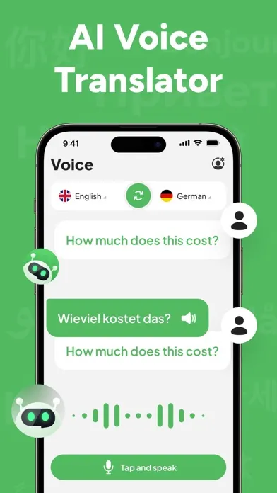 Tangkapan layar Translator AI：Voice Translate