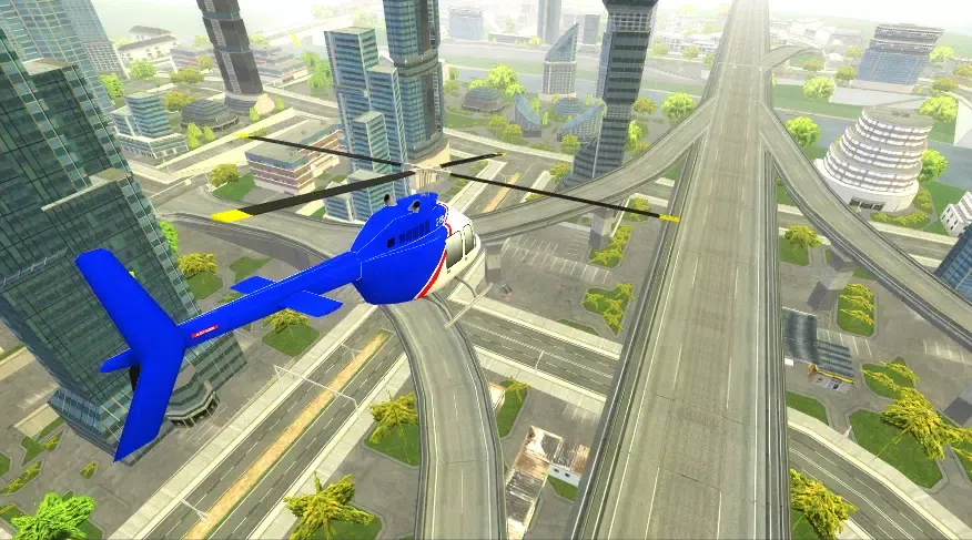 City Helicopter Simulator Game Screenshots
