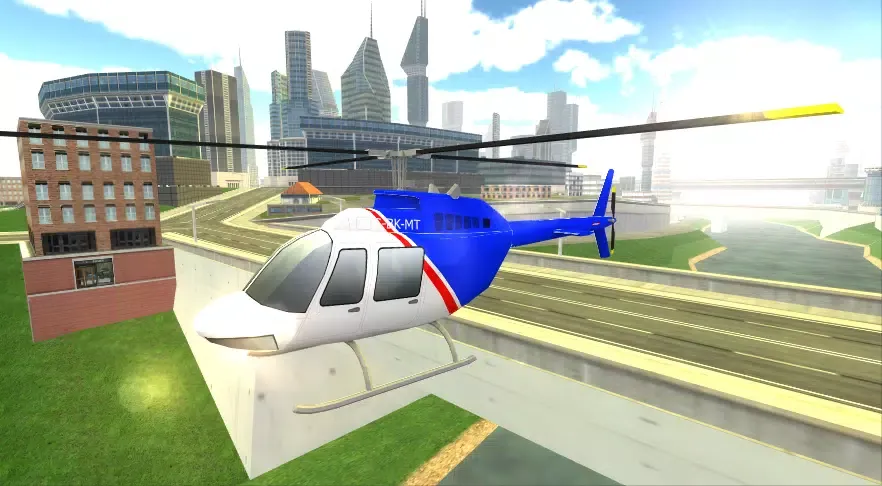 City Helicopter Simulator Game Screenshots