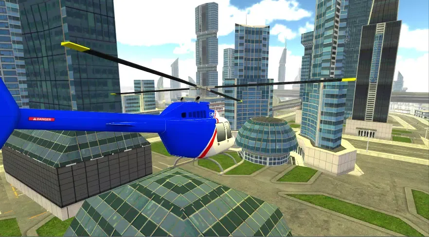City Helicopter Simulator Game Screenshots