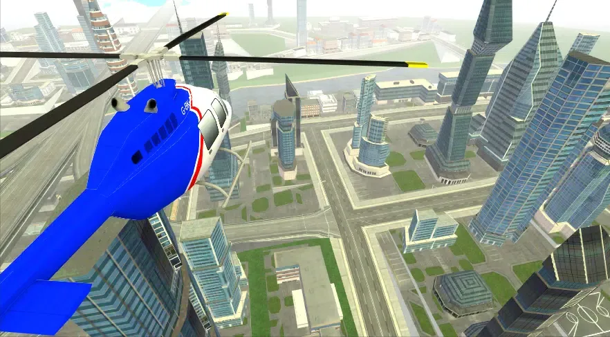 City Helicopter Simulator Game Screenshots