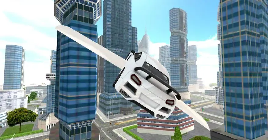 ภาพหน้าจอของ Flying Car Sim