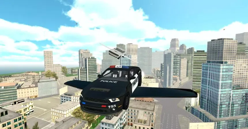 Flying Police Car Simulator應用截圖