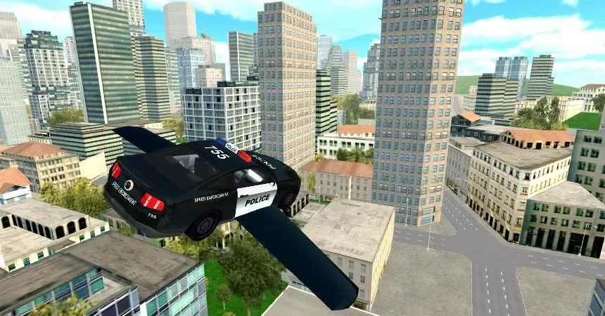 Flying Police Car Simulator應用截圖