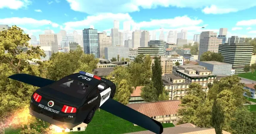 Flying Police Car Simulator應用截圖