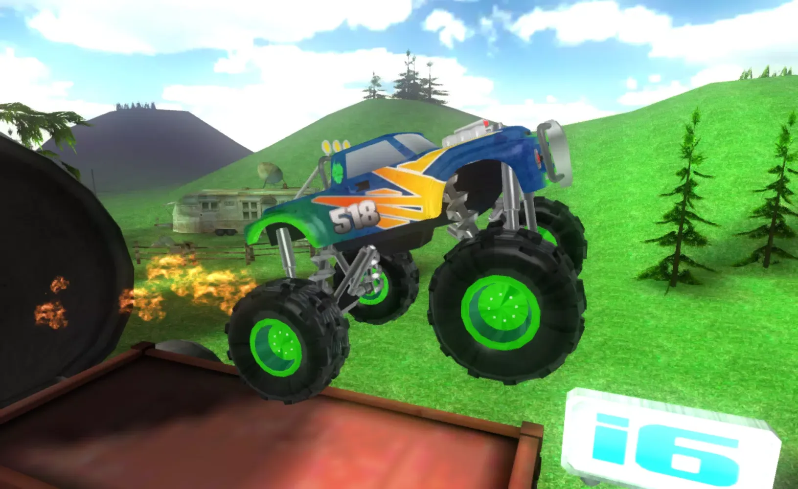 Tangkapan layar Big Monster Truck Racing 3D
