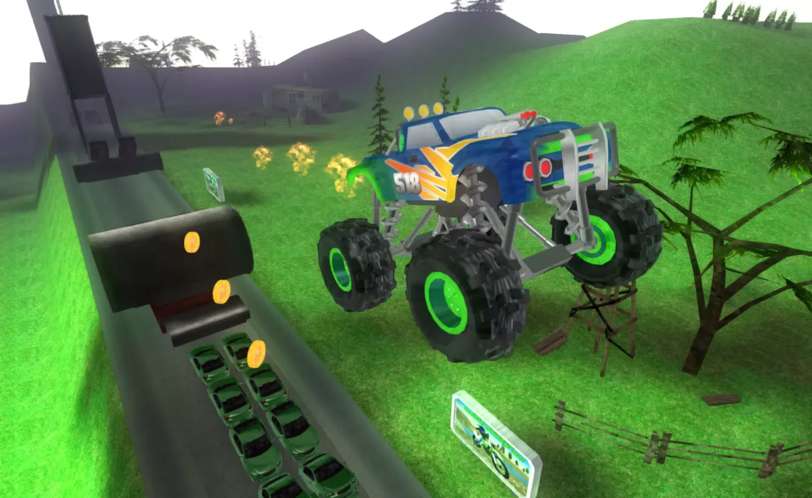 Tangkapan layar Big Monster Truck Racing 3D