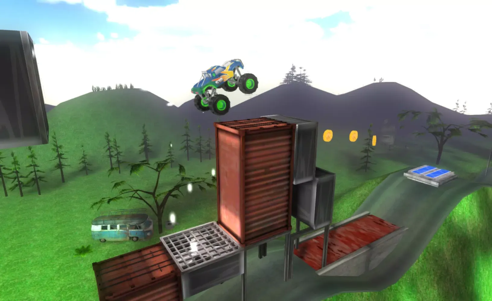 Tangkapan layar Big Monster Truck Racing 3D