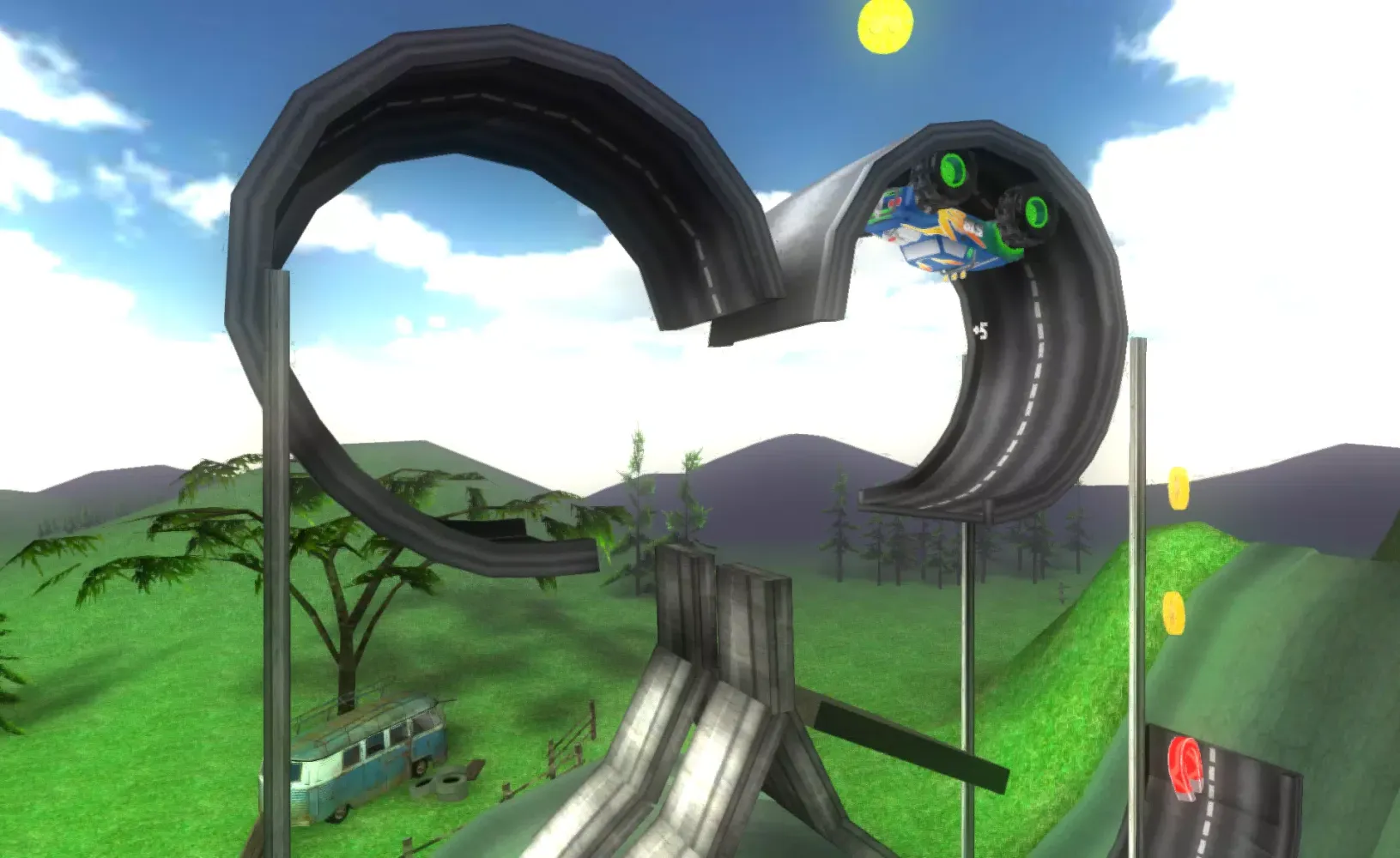Tangkapan layar Big Monster Truck Racing 3D