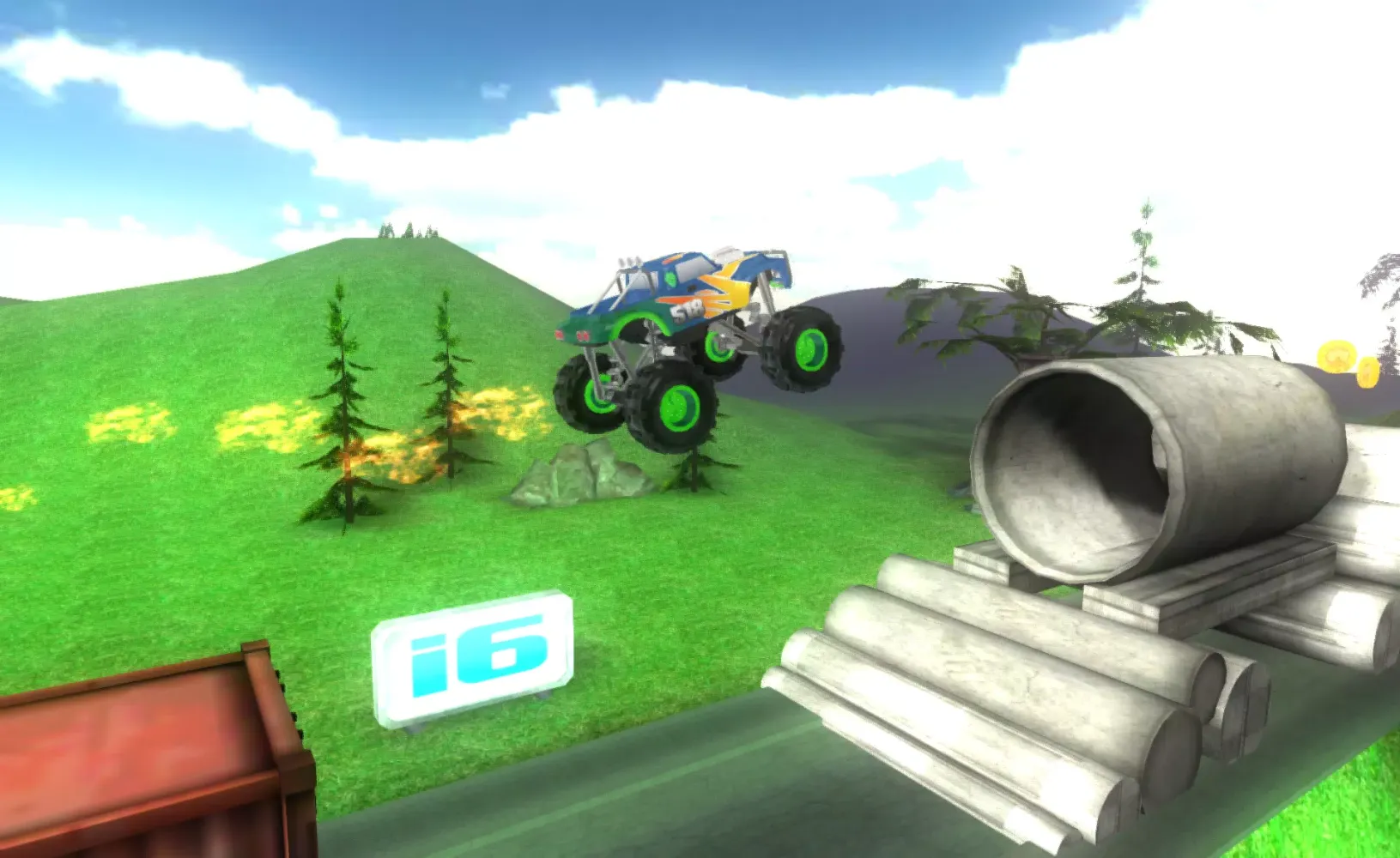 Tangkapan layar Big Monster Truck Racing 3D