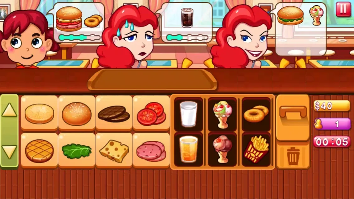 Burger Maker Shop-A Simulated Cooking game 스크린샷
