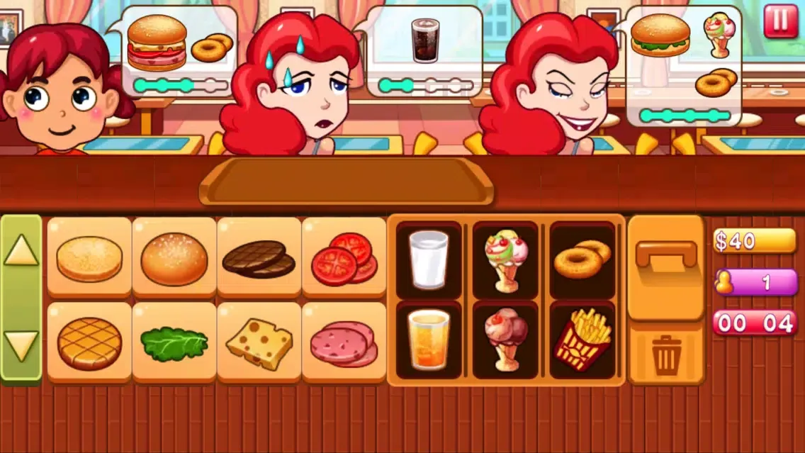 Burger Maker Shop-A Simulated Cooking game 스크린샷