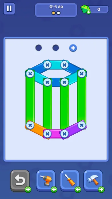 Capturas de tela do Screw Inc: Nuts & Bolts