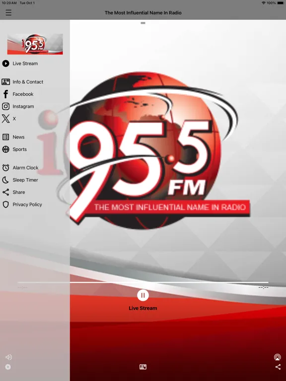 I95.5FM iPad 应用截图