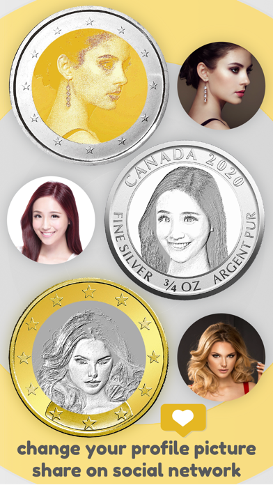 Ảnh chụp màn hình của Face Coin - Profile Pic Maker