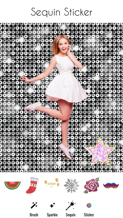 تصاویر Sequiny - Sequin Effect Editor