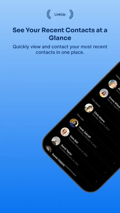 Recent Contacts - LinkUp سکرین شاٹس