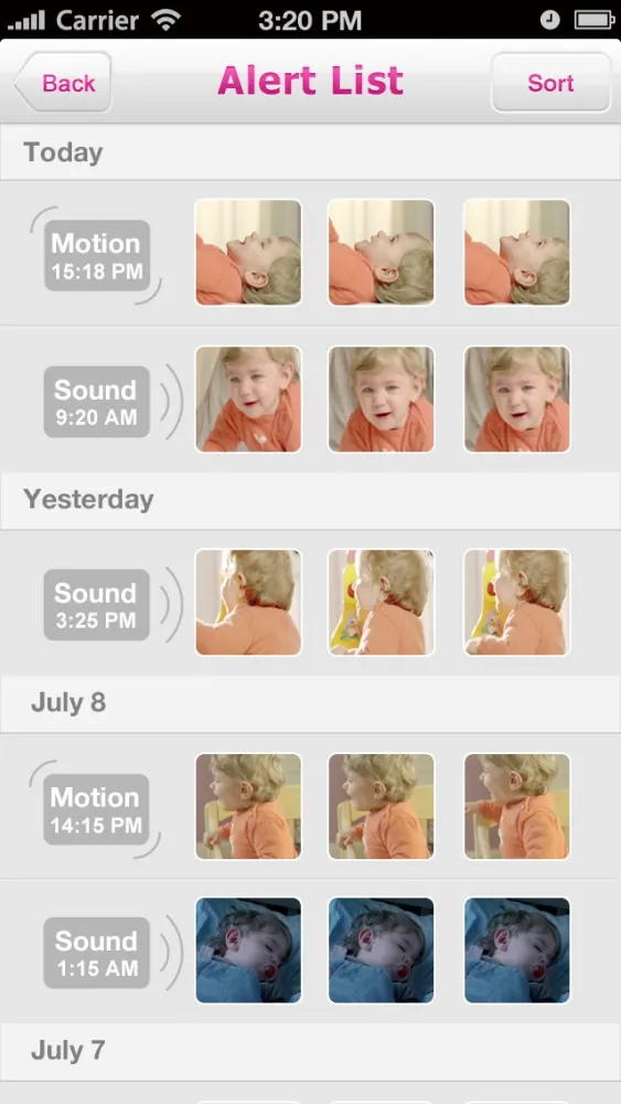 iBaby View Screenshots