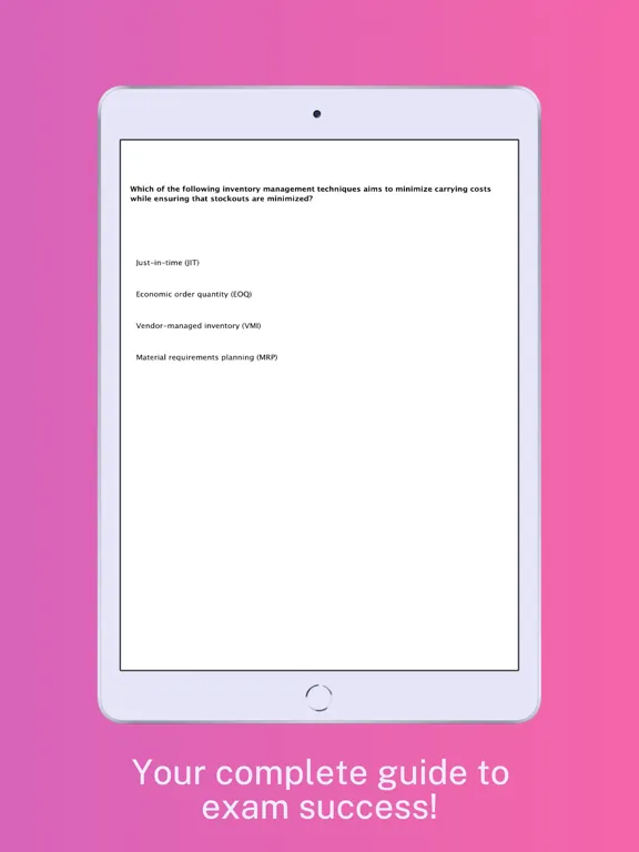 Capturas de tela do Professional iCert Prep iPad 