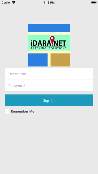 Tangkapan layar iDara Tracking