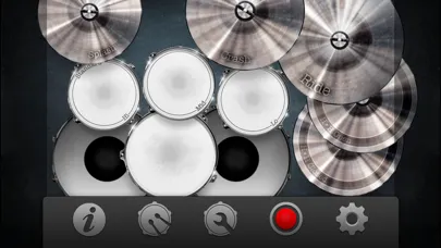 Capturas de tela do Drums! - A studio quality drum kit in your pocket