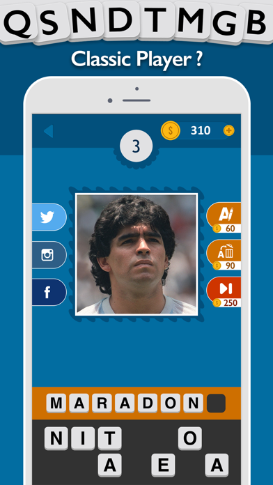 Tangkapan layar Footballers Quiz - Guess the Football Player