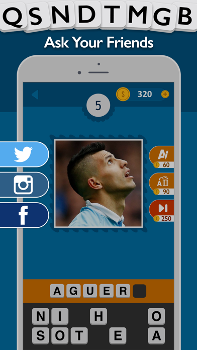 Tangkapan layar Footballers Quiz - Guess the Football Player