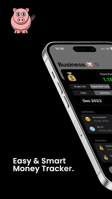 Zrzuty ekranu Piggy Tracker : Cash Tracker