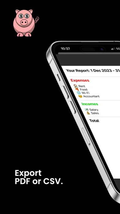 Zrzuty ekranu Piggy Tracker : Cash Tracker