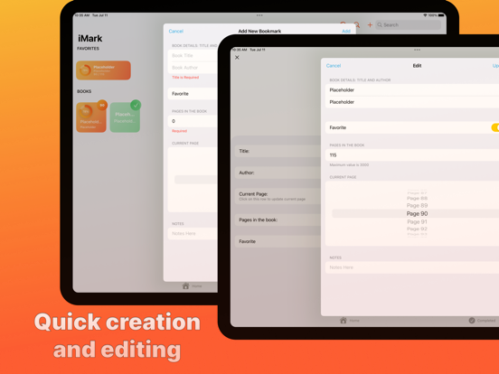 iMark - Digital Bookmarks iPad  स्क्रीनशॉट