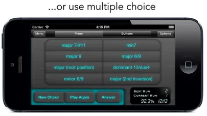 Captures d'écran de goodEar Chords - Ear Training