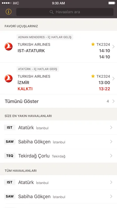 Zrzuty ekranu Havaalanı