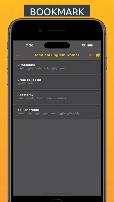 Capturas de pantalla de English Khmer Medical