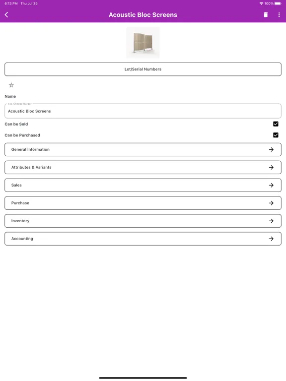 Odoo Native Mobile App iPad 应用截图