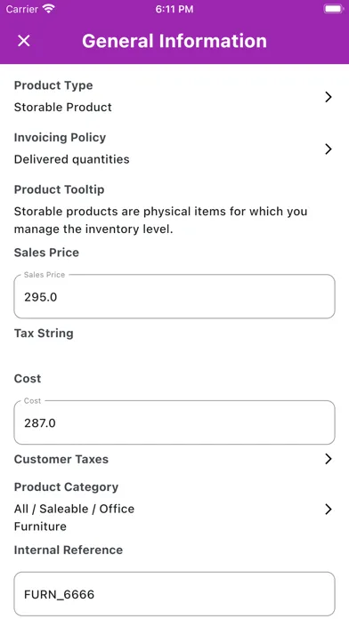 Odoo Native Mobile App应用截图
