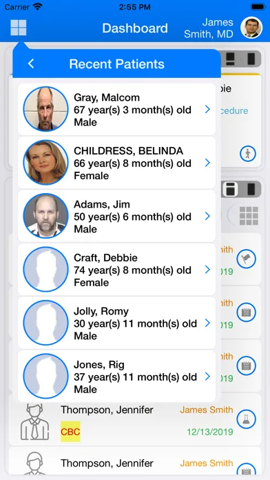 iEHR Screenshots