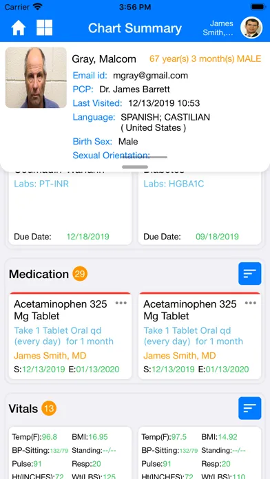 iEHR Screenshots