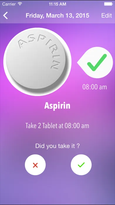 Capturas de pantalla de iPatientCare - Medication Adherence