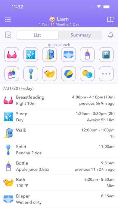 Скриншоты Baby Tracker: breast feeding +