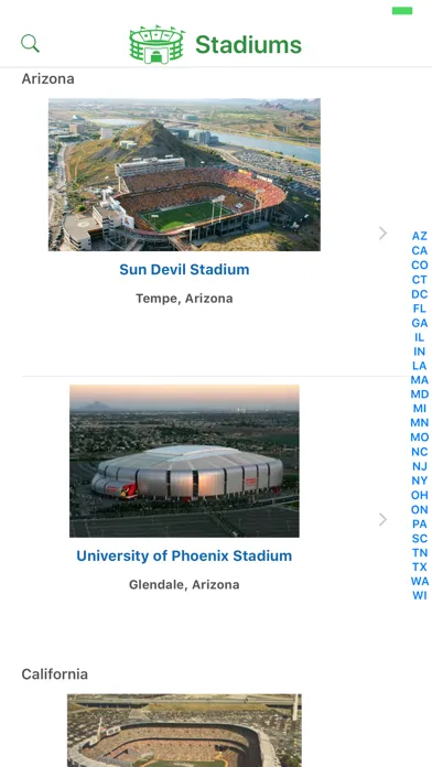 ภาพหน้าจอของ Stadiums of Pro Football