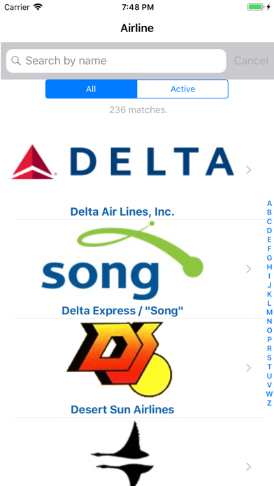 U.S. Airlines, Past & Present स्क्रीनशॉट