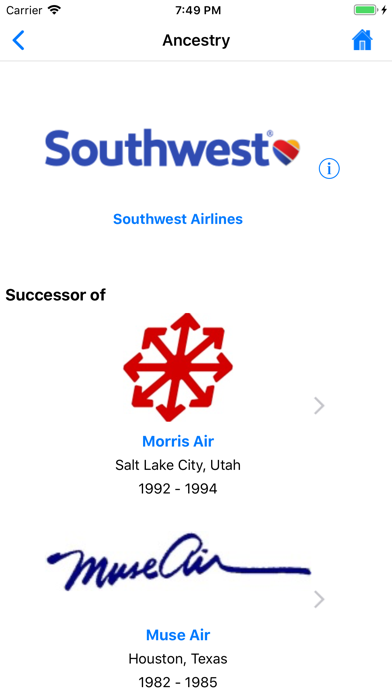 U.S. Airlines, Past & Present स्क्रीनशॉट
