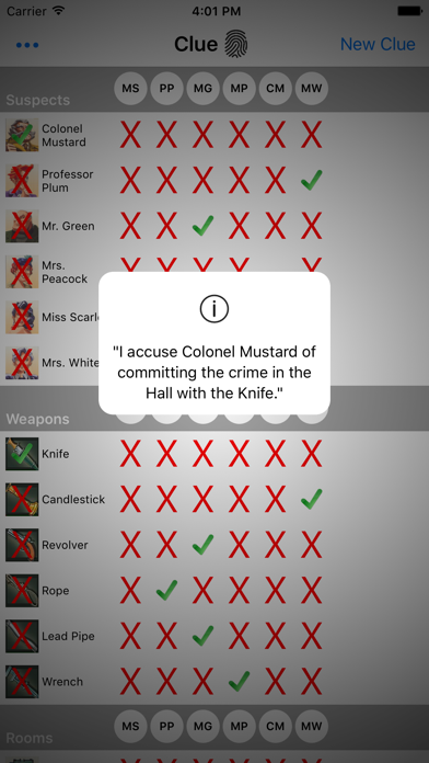 Zrzuty ekranu Solver - for Clue