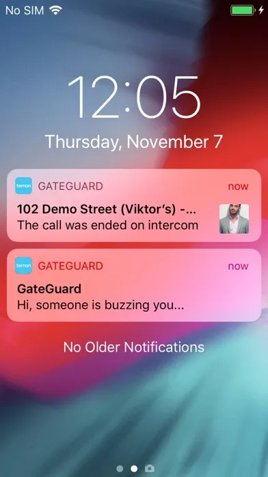 Zrzuty ekranu GateGuard AI Doorman