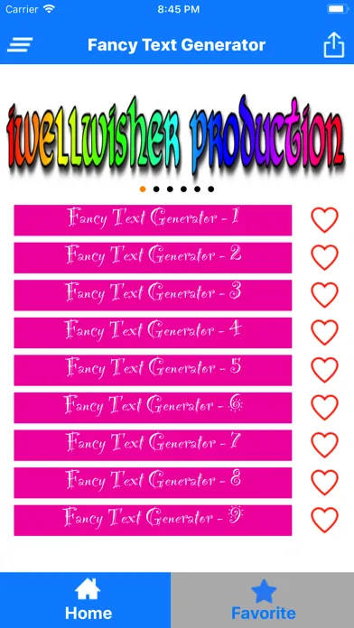 New Fancy Text Generator سکرین شاٹس