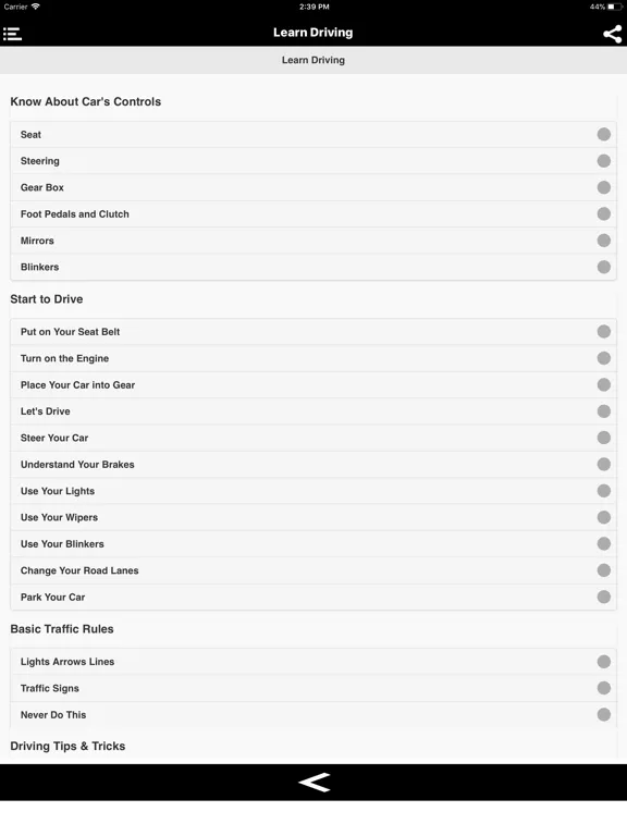 Learn Driving And Test iPad  스크린샷
