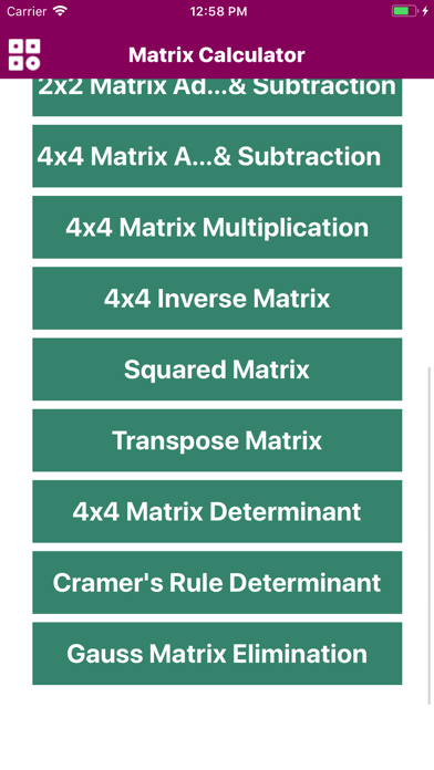 Calculator Of Matrix Screenshots