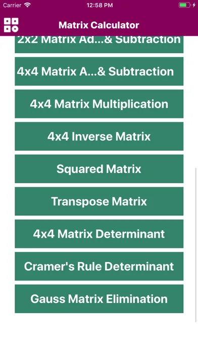 Calculator Of Matrix应用截图