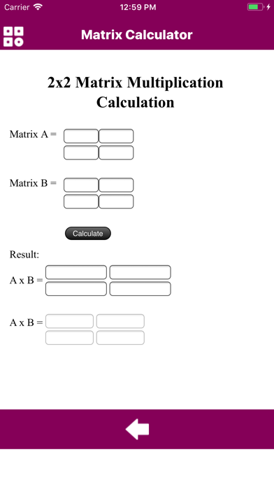 Calculator Of Matrix Screenshots